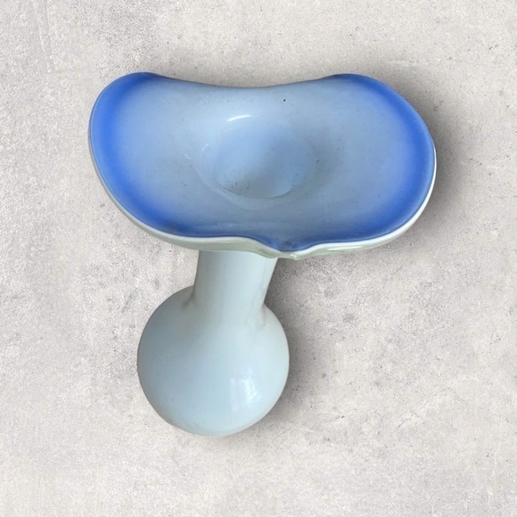 VINTAGE Jack In The Pulpit Cased Art Glass Vase - Picture 3 of 6